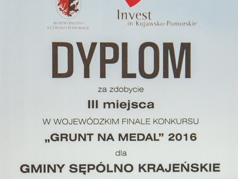 Grunt na medal - nagroda dla Sępólna Krajeńskiego