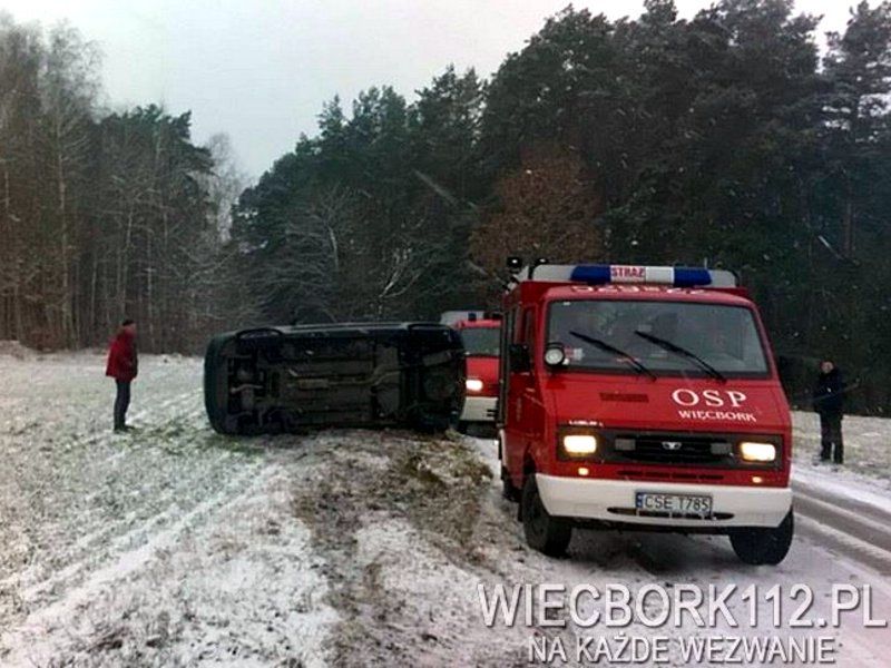 Wypadek na trasie Śmiłowo-Pęperzyn (FOTO)