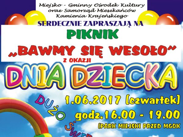 Piknik "Bawmy się wesoło" z okazji Dnia Dziecka