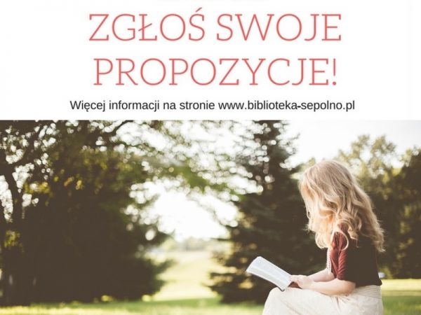 Literacki Budżet Obywatelski 2017 - czekamy na sugestie!