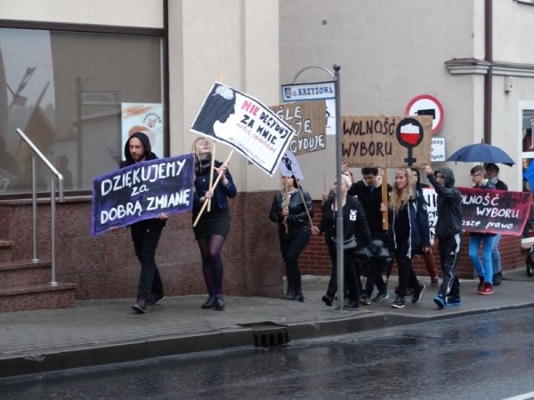 Policja u protestujących