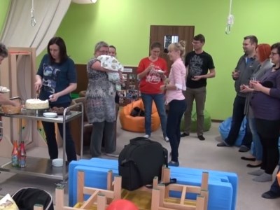 Pierwsze dziecko w szkole rodzenia CMDiR w Sępólnie (WIDEO)