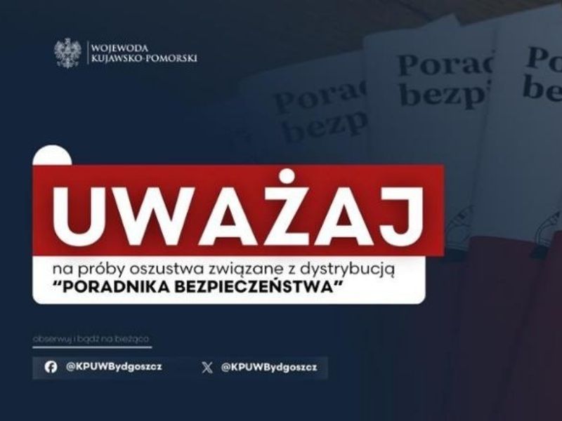 Uwaga na próby oszustw związane z „Poradnikiem bezpieczeństwa” [FOTO]