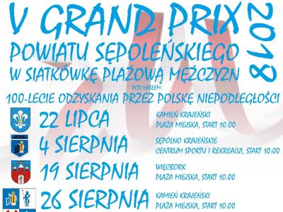 V Grand Prix Powiatu Sępoleńskiego w siatkówkę plażową mężczyzn