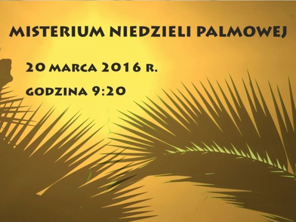 Misterium Niedzieli Palmowej