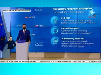 Narodowy Program Szczepień - konferencja prasowa premiera Mateusza Morawieckiego i ministra zdrowia Adama Niedzielskiego [WIDEO]