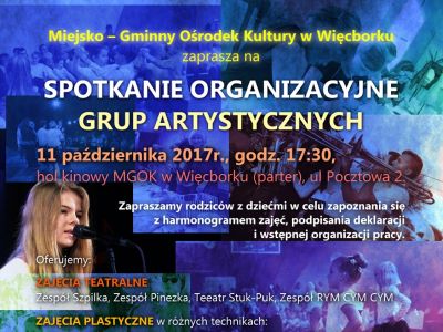 Spotkanie organizacyjne grup artystycznych