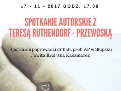 Zapraszamy na spotkanie autorskie z Teresą Ruthendorf-Przewoską