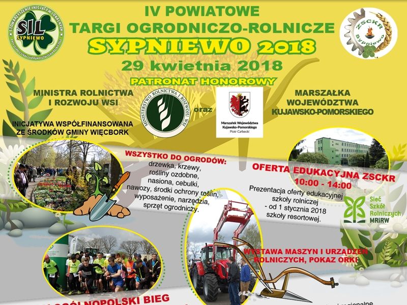 IV Powiatowe Targi Ogrodniczo-Rolnicze Sypniewo 2018