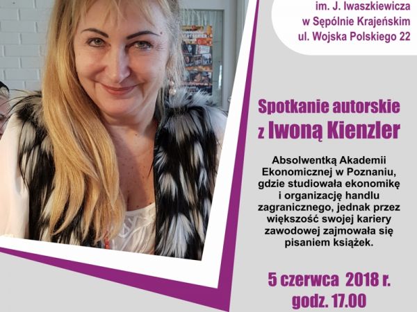 Spotkanie autorskie z Iwoną Kienzler