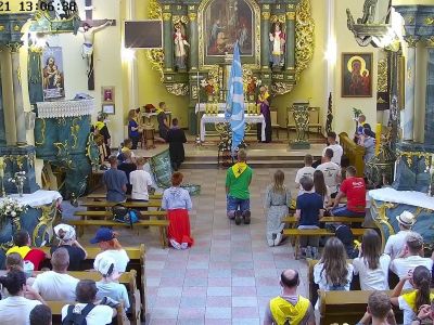 Pielgrzymi w drodze na Jasną Górę zawitali do Kamienia Krajeńskiego [FOTO/WIDEO]