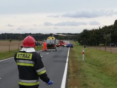 Poważny wypadek przed Zamartem. Cztery osoby poszkodowane (FOTO)