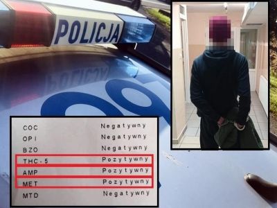 23-latek kierował autem bez uprawnień i po narkotykach [FOTO]