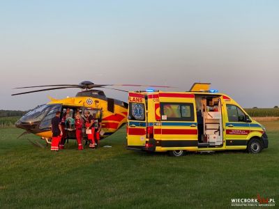 Koszmarny wypadek w Małej Cerkwicy. 4-latek zabrany przez helikopter LPR [FOTO/WIDEO]